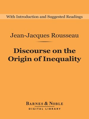 cover image of Discourse on the Origin of Inequality (Barnes & Noble Digital Library)